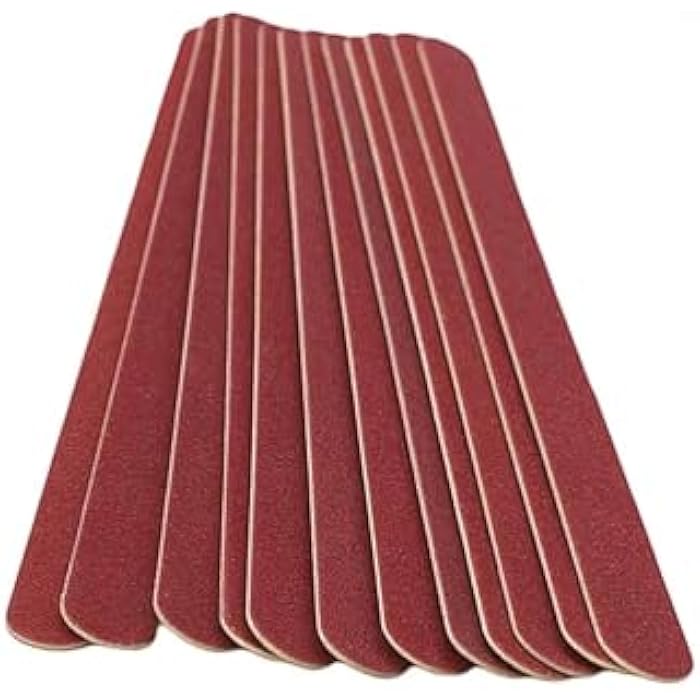 good stuff Nail File Large Emery Boards for Nails,180 Grit Nail Files for Natural Nails, Thin Emory Nail File Pack Manicure Tool for Home Use 10PCS-17cm- MULTICOLOR - Image 1